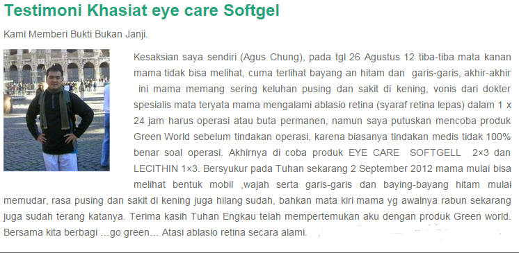 Efek Samping Dari Obat Eye Care Softgel